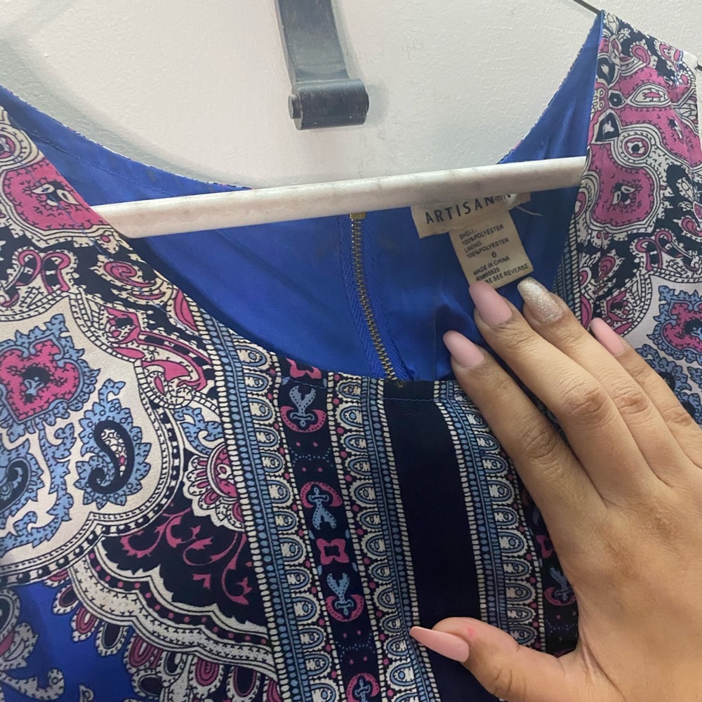 Artisan NY short spring summer mini dress - Picture 3 of 3